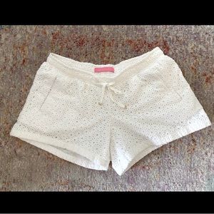 Lilly Pulitzer White Eyelet Shorts